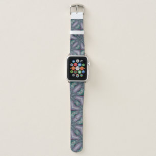 Purple and Turquoise Green SciFi Modern Apple Watch Band