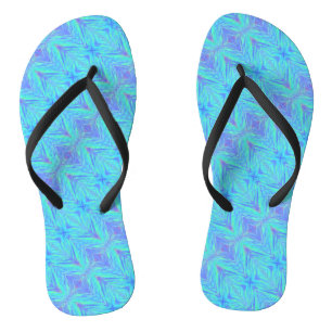 Purple and Turquoise Low-Top Flip Flop