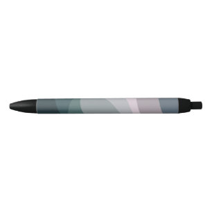 Purple and turquoise retro style waves decoration pen