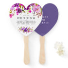 Purple and Violet Floral Wedding Favor