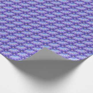 Purple and violet small fans wrapping paper