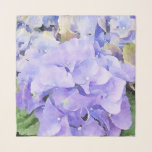 Purple and Violet Watercolor Hydrangea Scarf<br><div class="desc">A beautiful watercolor image of a hydrangea flower in pastel shades of purple and violet makes this a trendy and unique chiffon scarf.</div>