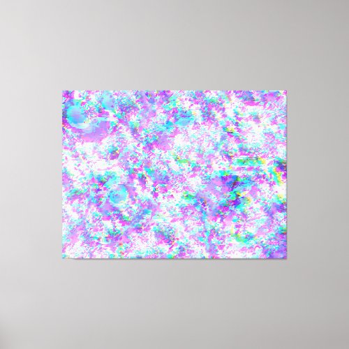 Purple and wavy glitch  canvas print