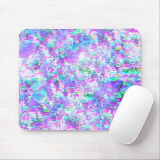Purple and wavy glitch mouse pad