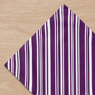 Purple and White Candy Stripes Bandana