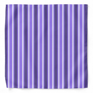 Purple and white candy stripes bandana