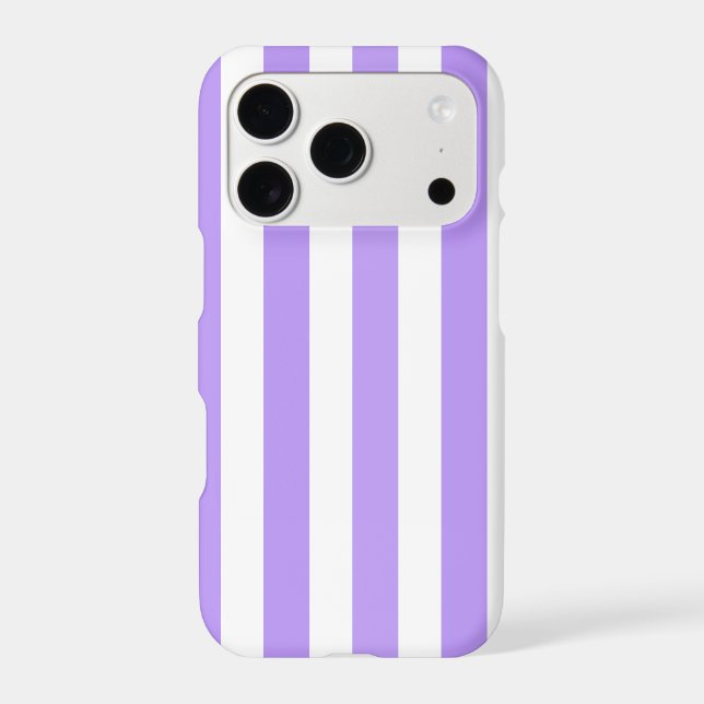 Purple and white candy stripes Case-Mate iPhone case (Back)