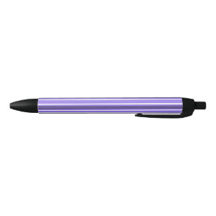Purple and white candy stripes pen