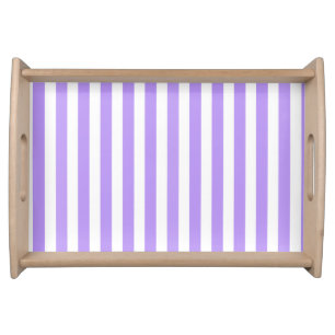 Purple and white candy stripes serving tray