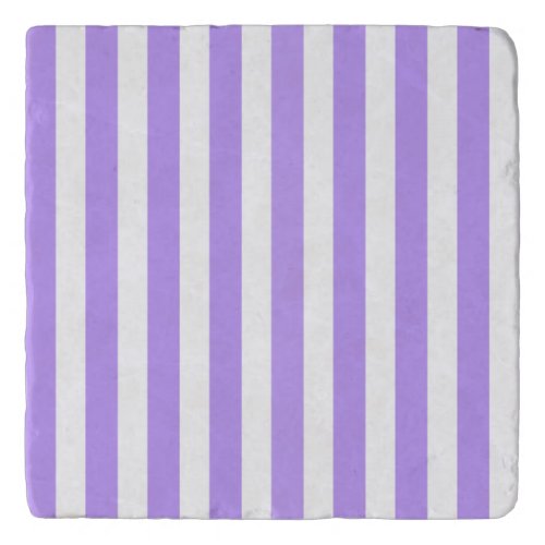 Purple and white candy stripes trivet