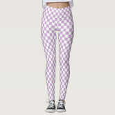 Dark Brown and Quincy Checkerboard Leggings