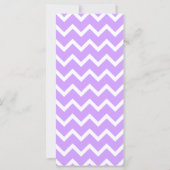 Purple and White Chevron Design. Custom Monogram. (Back)