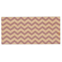 Purple and White Chevron USB Flash Drive