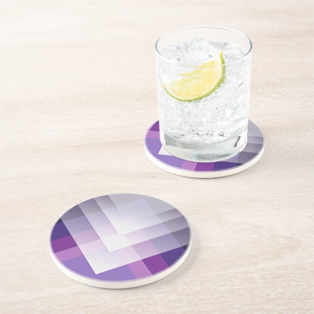 Purple and white coaster (Side)
