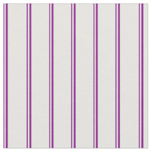 Purple and White Colored Striped/Lined Pattern Fabric
