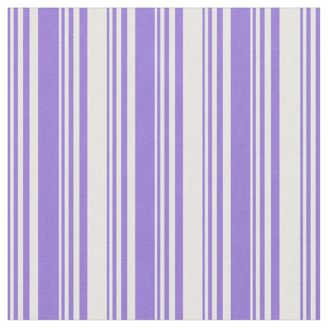Purple and White Colored Stripes Pattern Fabric (Close Up)