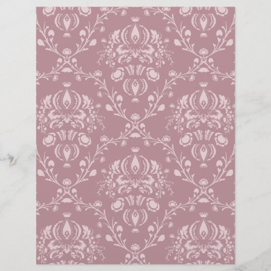 Purple and White Damask (Front)