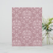 Purple and White Damask (Standing Front)