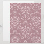 Purple and White Damask (Front/Back)
