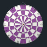 Purple And White Dartboard With Darts<br><div class="desc">Purple And White Dart Board</div>