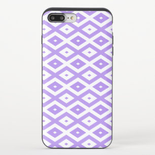 Purple and white diamond pattern iPhone 8/7 plus slider case
