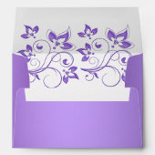 Purple and White Floral Envelope for 5"x7" Sizes (Back (Bottom))