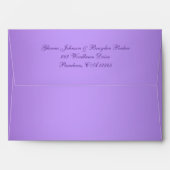 Purple and White Floral Envelope for 5"x7" Sizes (Back (Top Flap))