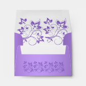 Purple and White Floral Envelope for RSVP Card (Back (Bottom))