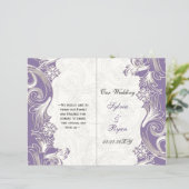 Purple and White Floral Spring Wedding (Standing Front)