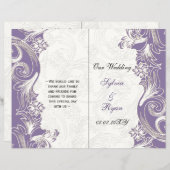 Purple and White Floral Spring Wedding (Front/Back)