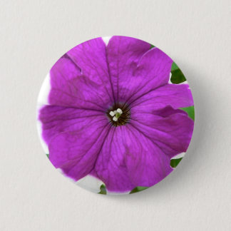 Purple And White Flower In The Grass Button