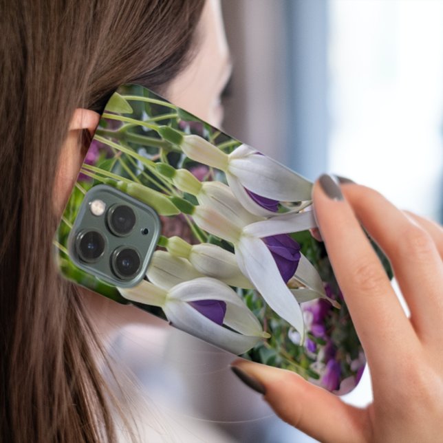 Purple and White Fuchsia Flowers Case-Mate iPhone Case (In Situ)