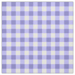 Purple And White Gingham Check Pattern Fabric