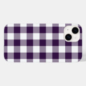 Purple and White Gingham Pattern Case-Mate iPhone Case (Back (Horizontal))