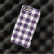 Purple and White Gingham Pattern