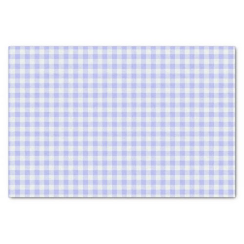 Purple and white Gingham plaid Tissue Paper