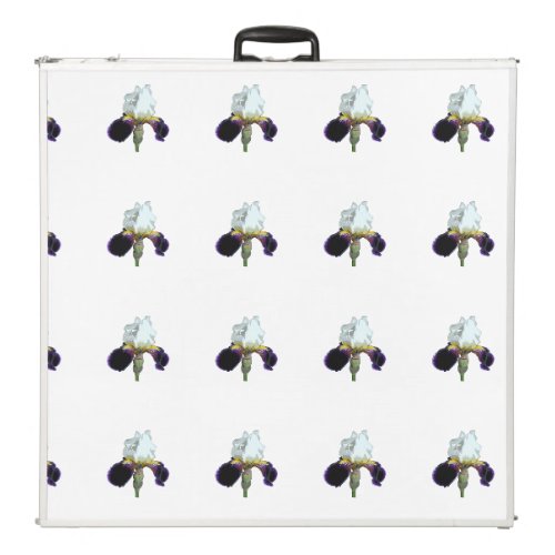 Purple and White Iris Beer Pong Table