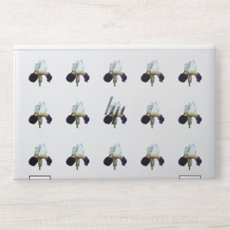 Purple and White Iris Laptop Skin