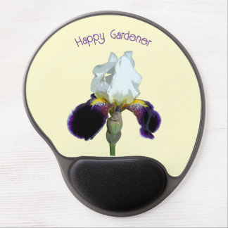 Purple and White Iris Mouse Pad