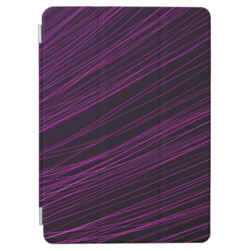 Purple and white light digital wallpaper iPad air cover