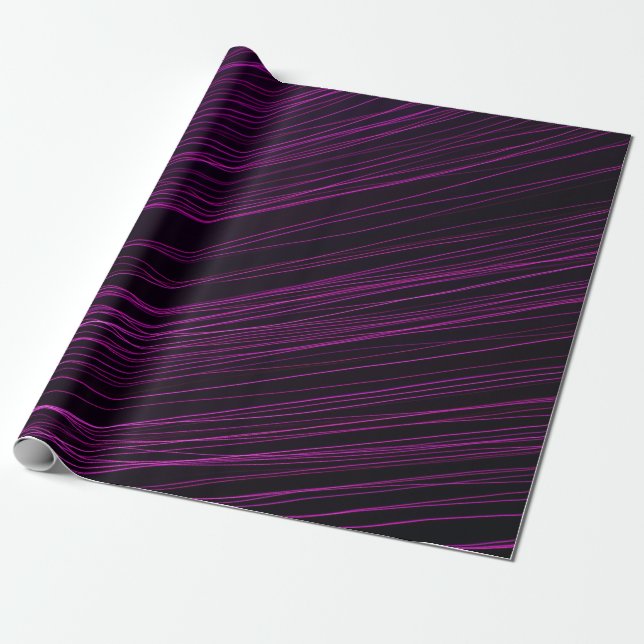 Purple and white light digital wallpaper wrapping paper (Unrolled)
