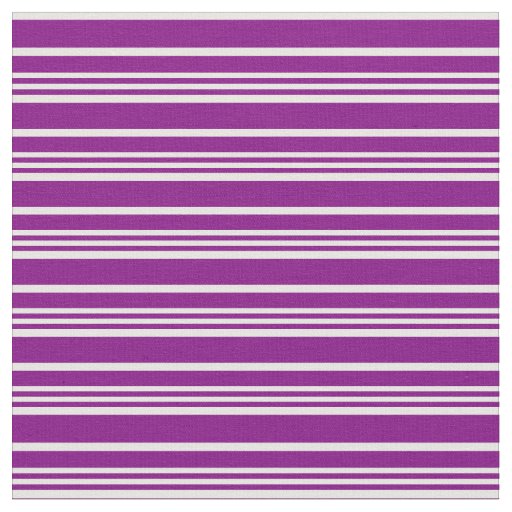 Purple and White Lined Pattern Fabric