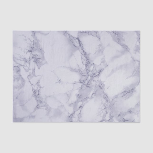 Purple and White Marble Design Tissue Paper (Front)