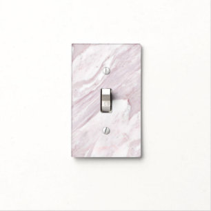 Purple and White Marbled Light Switch Cover
