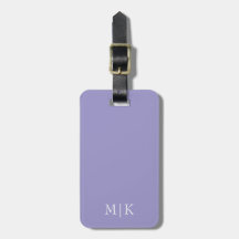 Purple and White | Modern Monogram