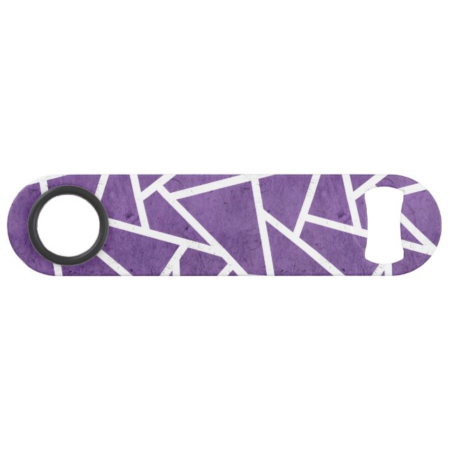 Purple and white mosaic pattern bar key (Front (Horizontal))