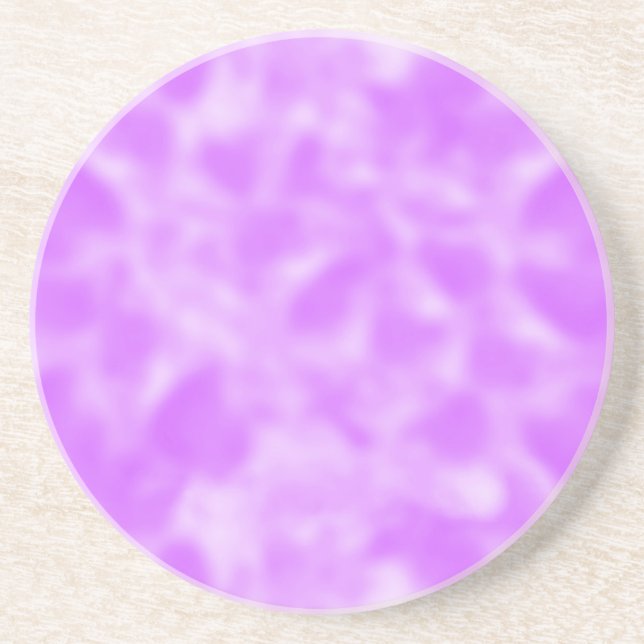 Purple and White Mottled Drink Coaster (Front)