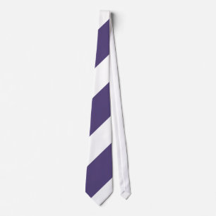 Purple and White Neck Tie