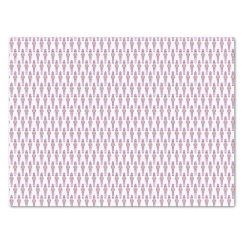 Purple And White Nutcrackers Handpainted Holidays Tissue Paper