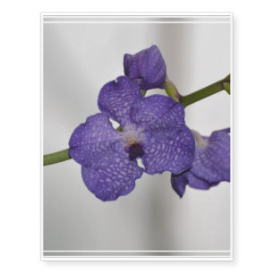 Purple and White Orchids Temporary Tattoos